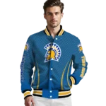 customized san jose state spartans chevron arrow blue varsity jacket best selling.webp