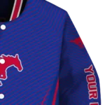 customized smu mustangs chevron arrow blue varsity jacket best selling.webp