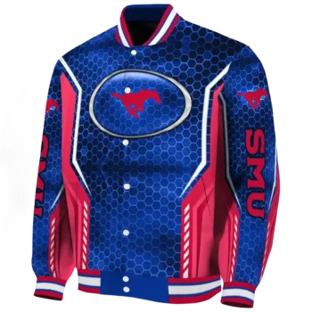 customized smu mustangs power plate blue varsity jacket best selling.webp