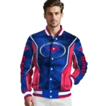 customized smu mustangs power plate blue varsity jacket best selling.webp
