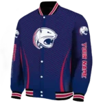 customized south alabama jaguars chevron arrow blue varsity jacket best selling.webp