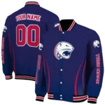 customized south alabama jaguars chevron arrow blue varsity jacket best selling.webp