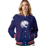 customized south alabama jaguars chevron arrow blue varsity jacket best selling.webp