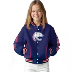 customized south alabama jaguars chevron arrow blue varsity jacket best selling.webp