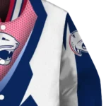 customized south alabama jaguars v stripes blue white varsity jacket best selling.webp