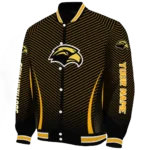 customized southern miss golden eagles chevron arrow black varsity jacket best selling.webp