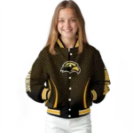 customized southern miss golden eagles chevron arrow black varsity jacket best selling.webp