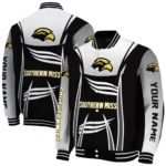 customized southern miss golden eagles mesh effect black varsity jacket best selling.webp