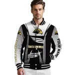 customized southern miss golden eagles mesh effect black varsity jacket best selling.webp