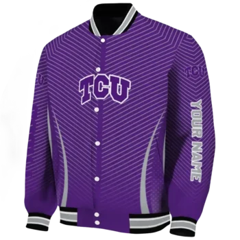 customized tcu horned frogs chevron arrow purple varsity jacket best selling.webp