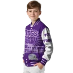 customized tcu horned frogs ferris arena purple white varsity jacket best selling.webp