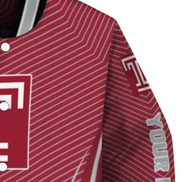 customized temple owls chevron arrow red varsity jacket premium grade.webp