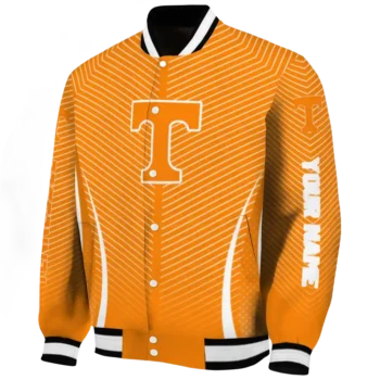 customized tennessee volunteers chevron arrow orange varsity jacket best selling.webp
