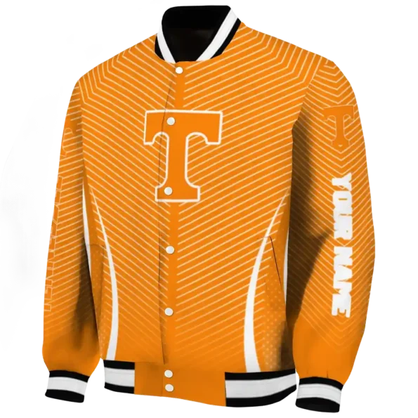 customized tennessee volunteers chevron arrow orange varsity jacket best selling.webp