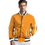 customized tennessee volunteers chevron arrow orange varsity jacket best selling.webp