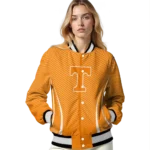 customized tennessee volunteers chevron arrow orange varsity jacket best selling.webp