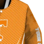 customized tennessee volunteers chevron arrow orange varsity jacket best selling.webp