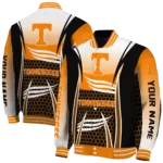 customized tennessee volunteers mesh effect orange black varsity jacket best selling.webp