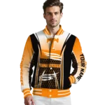 customized tennessee volunteers mesh effect orange black varsity jacket best selling.webp