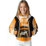 customized tennessee volunteers mesh effect orange black varsity jacket best selling.webp