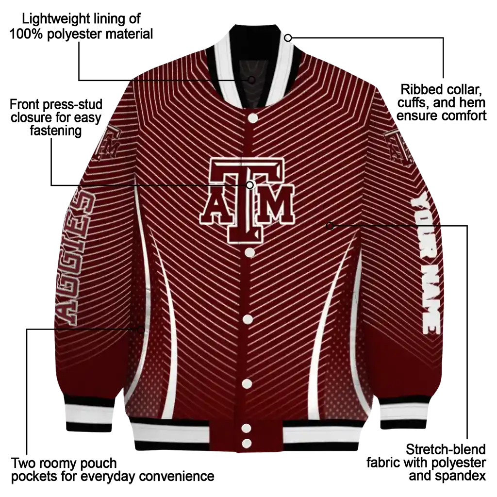 customized texas am aggies chevron arrow maroon varsity jacket new arrival.webp customized texas am aggies chevron arrow maroon varsity jacket new arrival.webp