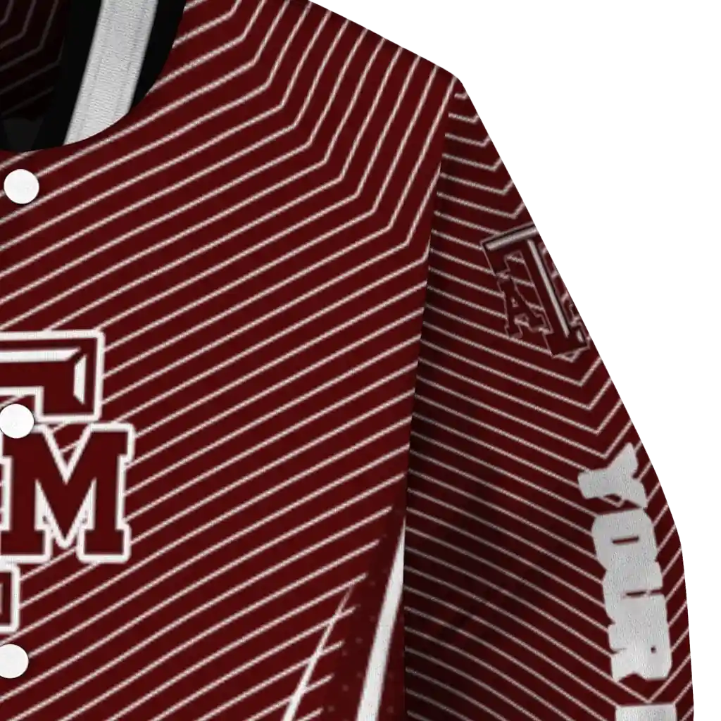 customized texas am aggies chevron arrow maroon varsity jacket premium grade.webp customized texas am aggies chevron arrow maroon varsity jacket premium grade.webp