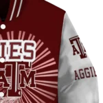 customized texas am aggies ferris arena maroon white varsity jacket best selling.webp