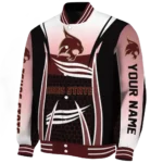 customized texas state bobcats mesh effect maroon black varsity jacket best selling.webp
