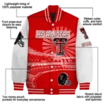 customized texas tech red raiders ferris arena red white varsity jacket best selling.webp