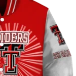 customized texas tech red raiders ferris arena red white varsity jacket best selling.webp