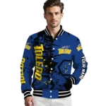 customized toledo rockets hexagon cluster blue black varsity jacket best selling.webp