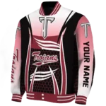 customized troy trojans mesh effect red black varsity jacket best selling.webp