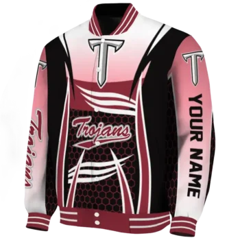 customized troy trojans mesh effect red black varsity jacket best selling.webp