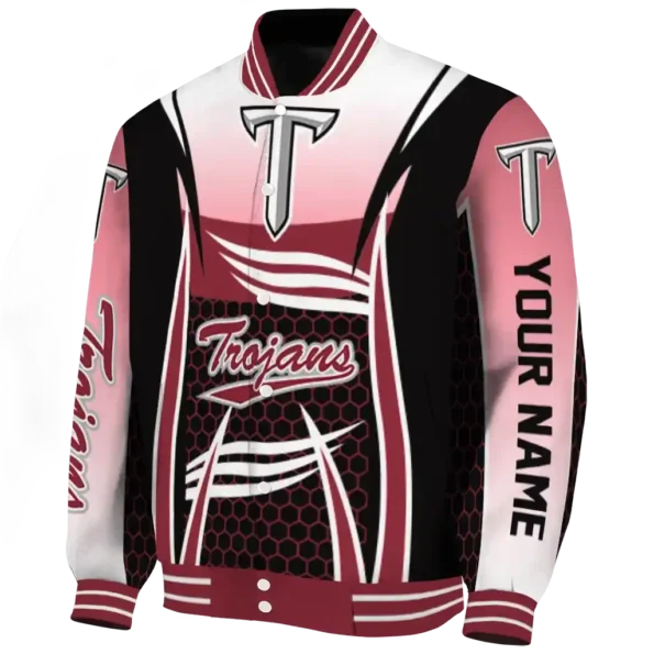 customized troy trojans mesh effect red black varsity jacket best selling.webp