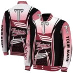customized troy trojans mesh effect red black varsity jacket best selling.webp