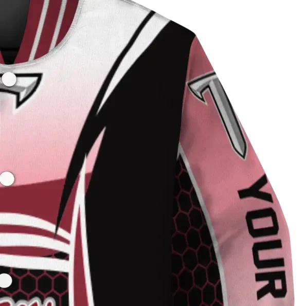 customized troy trojans mesh effect red black varsity jacket premium grade.webp