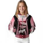 customized troy trojans mesh effect red black varsity jacket best selling.webp