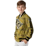 customized ucf knights bolt stripe gold varsity jacket best selling.webp