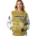 customized ucf knights ferris arena gold white varsity jacket best selling.webp