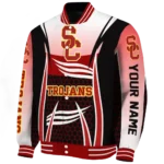 customized usc trojans mesh effect red black varsity jacket best selling.webp