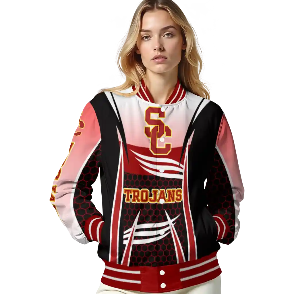 customized usc trojans mesh effect red black varsity jacket latest model.webp customized usc trojans mesh effect red black varsity jacket latest model.webp