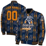 customized utep miners bolt stripe blue varsity jacket best selling.webp
