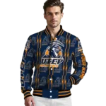 customized utep miners bolt stripe blue varsity jacket best selling.webp