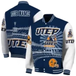 customized utep miners ferris arena blue white varsity jacket best selling.webp