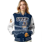 customized utep miners ferris arena blue white varsity jacket best selling.webp