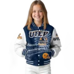 customized utep miners ferris arena blue white varsity jacket best selling.webp