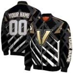 customized vanderbilt commodores chevron angles black bomber jacket best selling