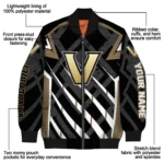 customized vanderbilt commodores chevron angles black bomber jacket best selling