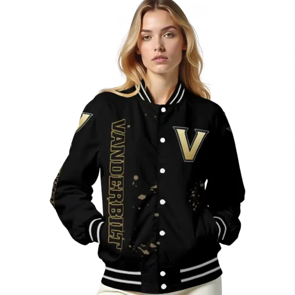 customized vanderbilt commodores hexagon cluster black varsity jacket latest model.webp