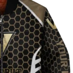 customized vanderbilt commodores hexagon grid black bomber jacket best selling